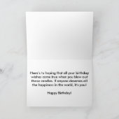 チワワ誕生日カード カード (内部)