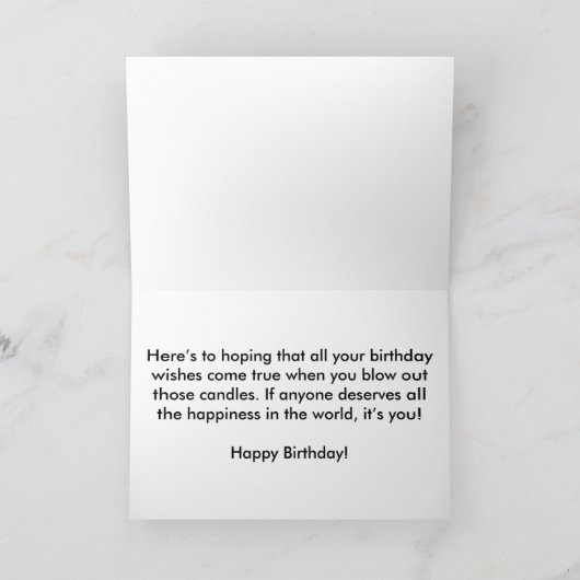 チワワ誕生日カード カード (内部)