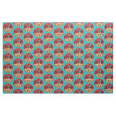 チワワ誕生日ピザパイ ファブリック (ヤード)