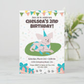 チワワ誕生日招待状 招待状 (スタンド正面)
