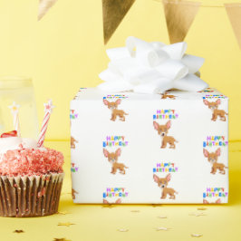 チワワ誕生日 ラッピングペーパー
