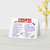 チワワ財産法2 カード (黄色い花)