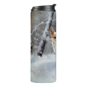 チワワ雪のクリスマスを手放す タンブラー (回転左)