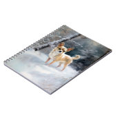 チワワ雪のクリスマスを手放す ノートブック (左側)