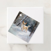 チワワ雪のクリスマスを手放す フェイバータグ (インサイチュ)