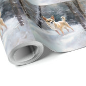 チワワ雪のクリスマスを手放す ラッピングペーパー (ロールコーナー)