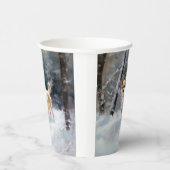 チワワ雪のクリスマスを手放す 紙コップ (右)