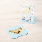 チワワ顔 ペーパーコースター (インサイチュ)