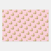 チワワ顔 ラッピングペーパーシート (正面2)