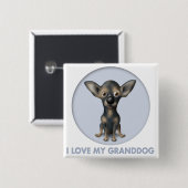 チワワ2 Granddog 缶バッジ (正面&裏面)