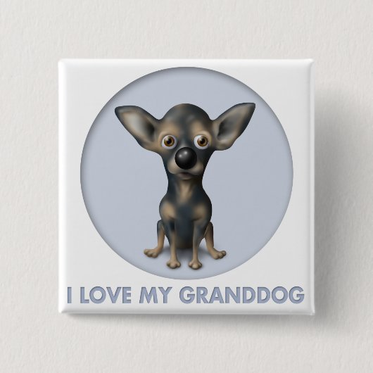 チワワ2 Granddog 缶バッジ (正面)