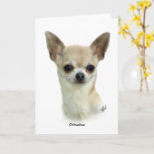チワワ9P93D-123_2 カード (黄色い花)