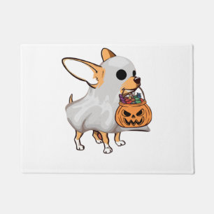 チワワ おばけ かぼちゃ ハロウィン Tシャツ ドアマット