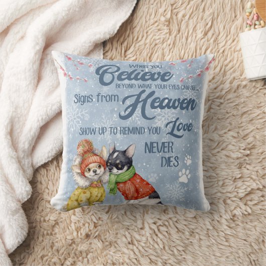 チワワ – かわいい子犬のクリスマスギフト, クッション (ブランケット)