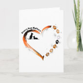 チワワ すべての犬は大切  ハート ドッグ パaws カード (正面)