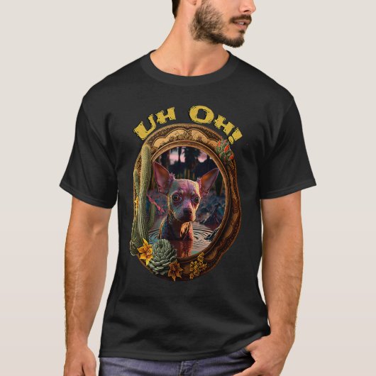 チワワ・イン・トラブル Tシャツ (正面)