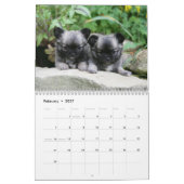 チワワ カレンダー (2月 2027)