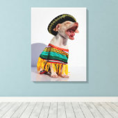 チワワ キャンバスプリント (インサイチュ (ウッドフロア))