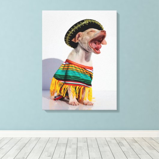 チワワ キャンバスプリント (インサイチュ (ウッドフロア))