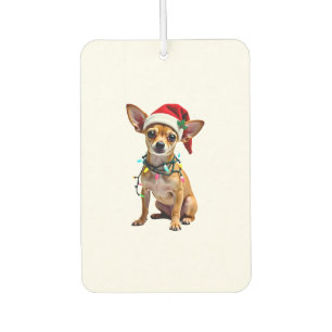 チワワ クリスマス サンタ ださいセーター 犬好き X カーエアーフレッシュナー