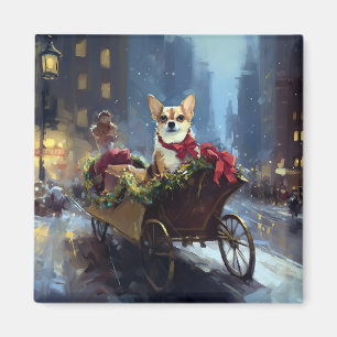 チワワ クリスマス マグネット