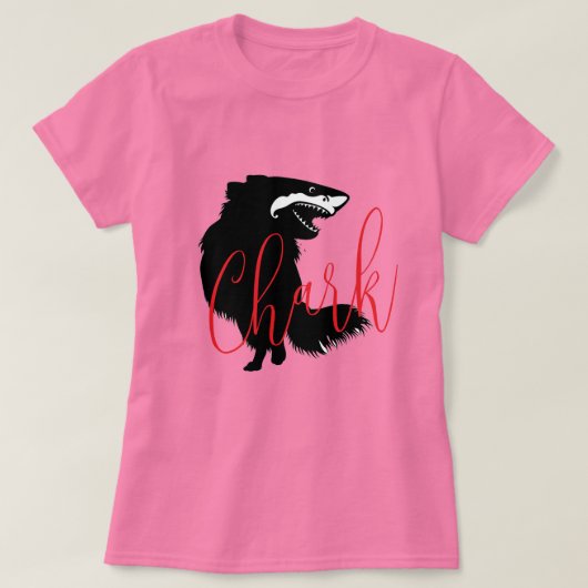チワワ + サメ = チャーク Tシャツ (デザイン正面)
