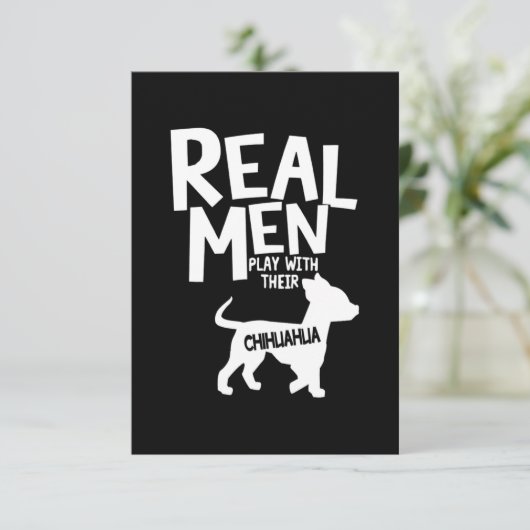 チワワ サンキューカード (スタンド正面)