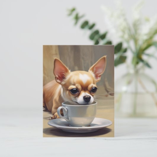 チワワ サンキューカード (スタンド正面)