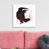 チワワ+シャーク=シャルク キャンバスプリント (インサイチュ (リビング))