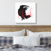 チワワ+シャーク=シャルク キャンバスプリント (インサイチュ (寝室))