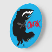 チワワ+シャーク=シャルク ラージ壁時計 (傾斜)