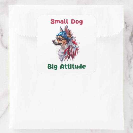 チワワ スクエアシール (バッグ)