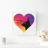 チワワ      スクエア壁時計 (ホーム)