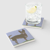 チワワ ストーンコースター (横)