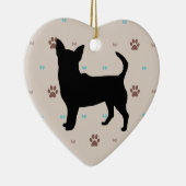 チワワ セラミックオーナメント (右)