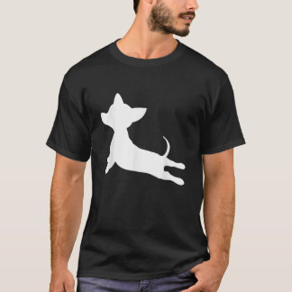 チワワ+ダックスフンド ヨガ フィットネス ギフト チワワ ダックス ミックス犬 エクササイズ Tシャツ
