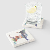 チワワ、チワワ、ギフト、チワワ ストーンコースター (横)