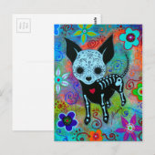 チワワ・デイ・オブ・ザ・デッド・ペロ ポストカード (正面/裏面)