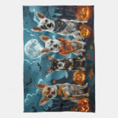 チワワ ハロウィン おばけ キッチンタオル (縦)