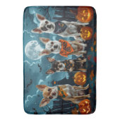 チワワ ハロウィン おばけ バスマット (正面縦)