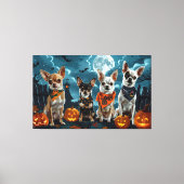 チワワ ハロウィン スプーキー キャンバスプリント (正面)