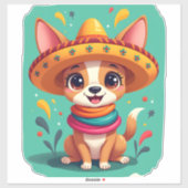 チワワ メキシコ シンコデマヨ 笑犬 (2) シール (シート)