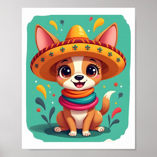 チワワ メキシコ シンコデマヨ 笑犬 (2) ポスター (正面)