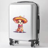 チワワ メキシコ シンコデマヨ 笑犬 (4) シール (スーツケース)