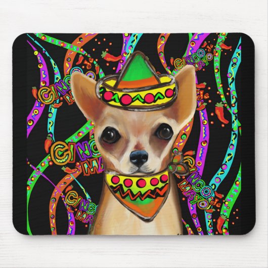 チワワ  メキシコ   マウスパッド (正面)