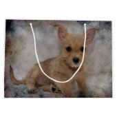 チワワ/ヨークシャーテリアパピー ラージペーパーバッグ (裏面)