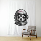 チワワ、レトロソビエト宇宙犬の旅行者 タペストリー (インサイチュ)