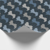 チワワ – ロングヘア ラッピングペーパー (角)