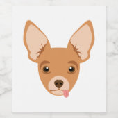 チワワ ワインラベル (シングルラベル)