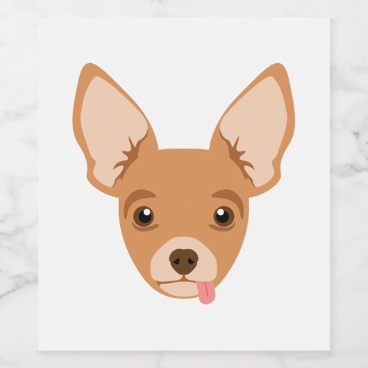 チワワ ワインラベル (シングルラベル)